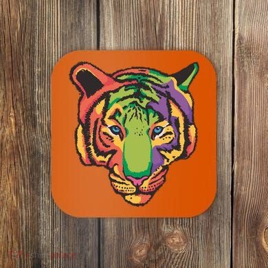 Colorful Tiger Head Coaster