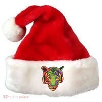 Colorful Tiger Head Santa Hat thumb 0