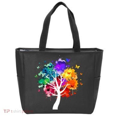 Colorful tree of life Tote Bag