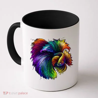 Colorful Tropical Beta Fish Coffee Mug