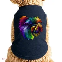 Colorful Tropical Beta Fish Doggie Tank thumb 0