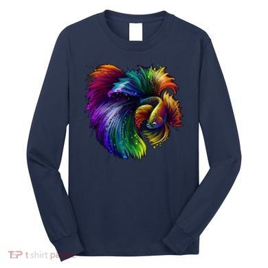 Colorful Tropical Beta Fish Long Sleeve Shirt