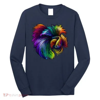 Colorful Tropical Beta Fish Long Sleeve Shirt