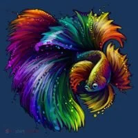 Colorful Tropical Beta Fish Bucket Hat thumb 4