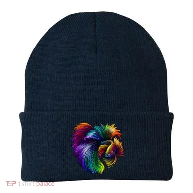 Colorful Tropical Beta Fish Beanie