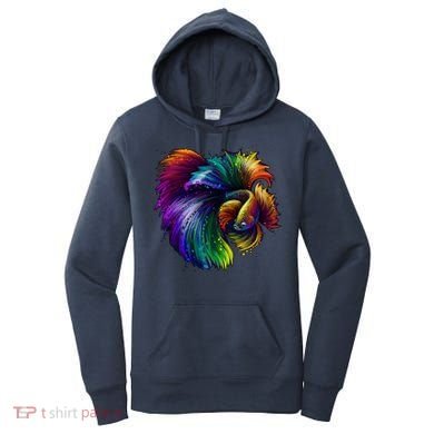 Colorful Tropical Beta Fish Women's Hoodie