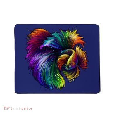 Colorful Tropical Beta Fish Mousepad