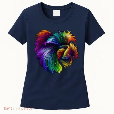 Colorful Tropical Beta Fish Women's T-Shirt