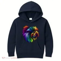 Colorful Tropical Beta Fish Kids Hoodie thumb 0