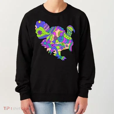 Colorful Turkey Abstract Women's Sweatshirt