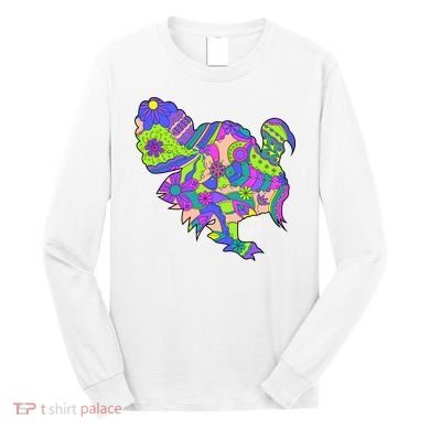 Colorful Turkey Abstract Long Sleeve Shirt
