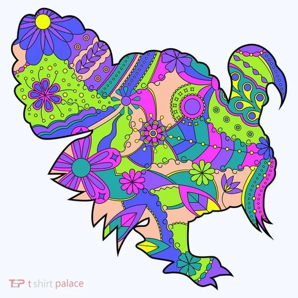 Colorful Turkey Abstract Bucket Hat