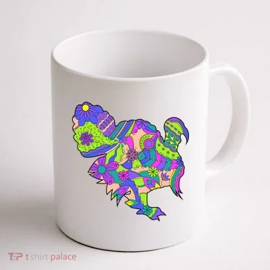Colorful Turkey Abstract Coffee Mug back