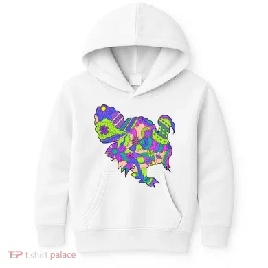 Colorful Turkey Abstract Kids Hoodie