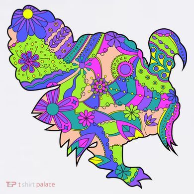 Colorful Turkey Abstract Kids Hoodie