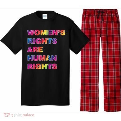 Colorful Women's Rights Are Human Rights Pajama Set