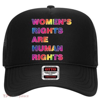 Colorful Women's Rights Are Human Rights Hat