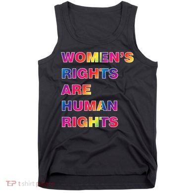 Colorful Women's Rights Are Human Rights Tank Top
