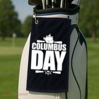 Columbus Day Golf Towel thumb 2
