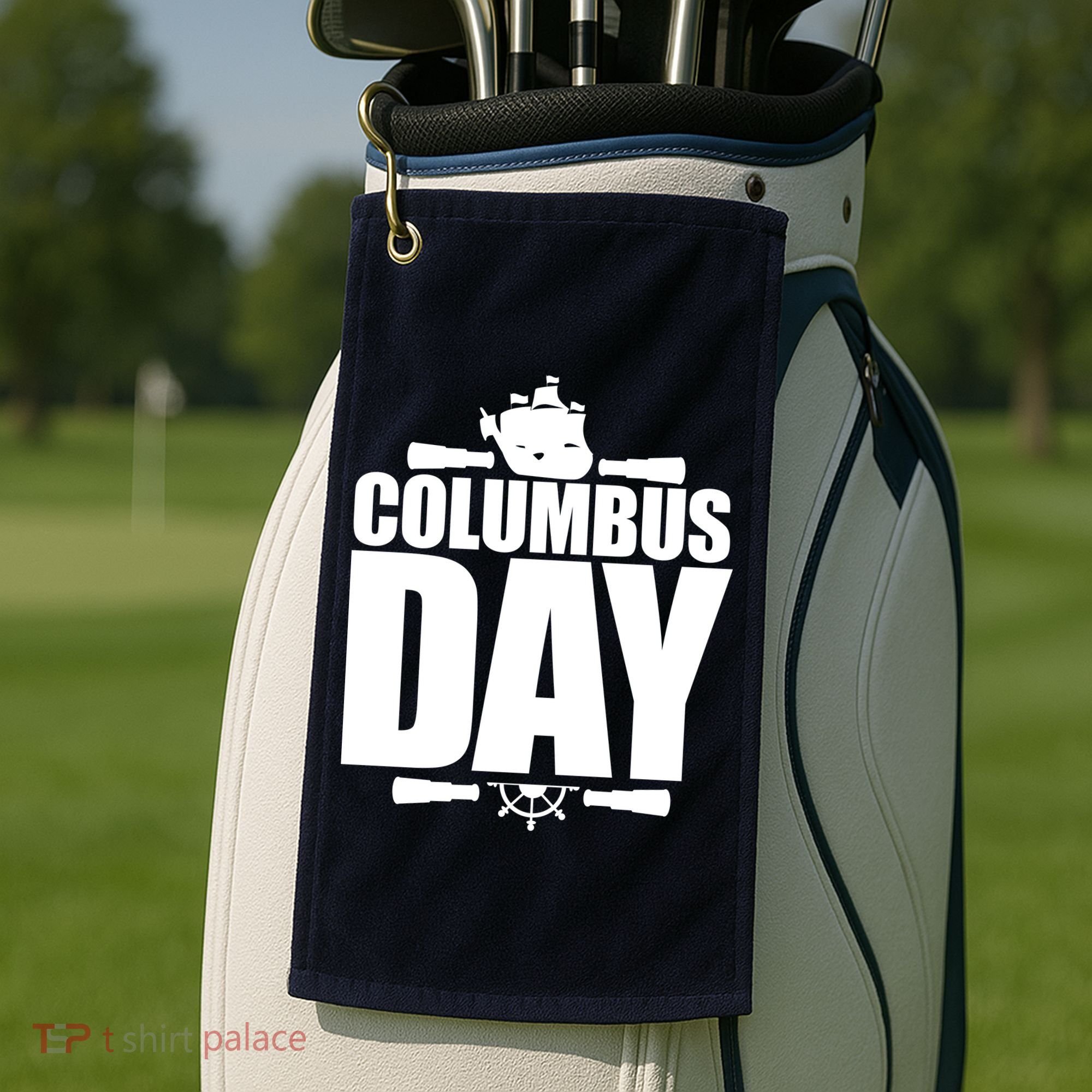Columbus Day Golf Towel