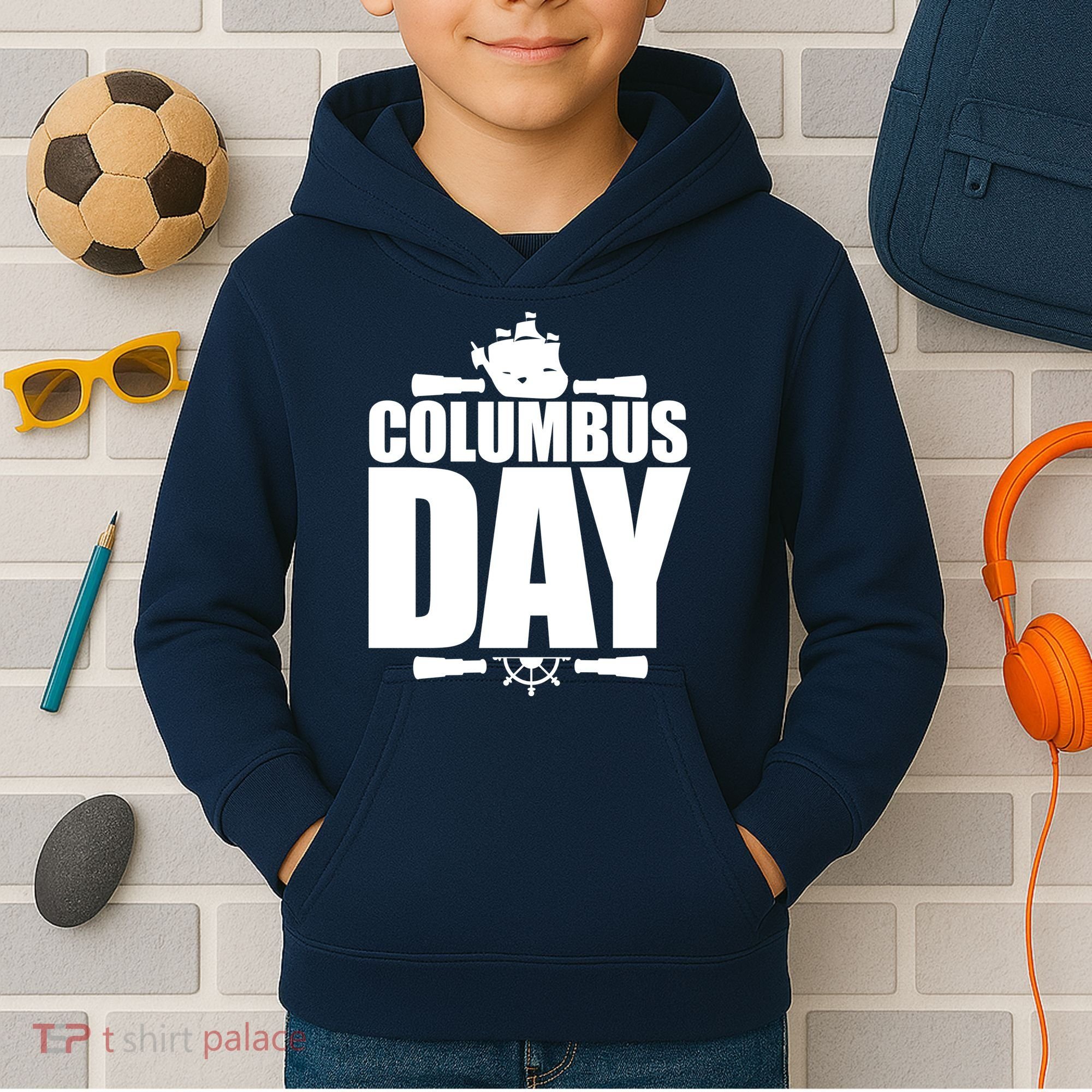 Columbus Day Kids Hoodie