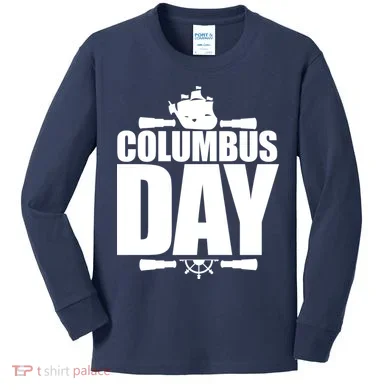 Columbus Day Kids Long Sleeve Shirt