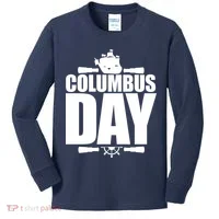 Columbus Day Kids Long Sleeve Shirt thumb 0