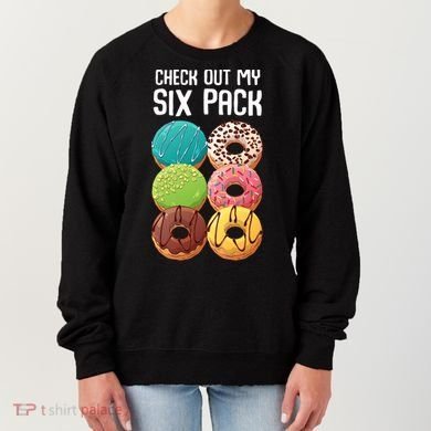 Check Out My Six Pack Donut Great Gift Funny Gym Gift Women's Sweatshirt