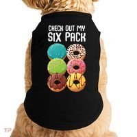 Check Out My Six Pack Donut Great Gift Funny Gym Gift Doggie Tank thumb 0