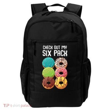 Check Out My Six Pack Donut Great Gift Funny Gym Gift Backpack
