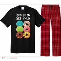 Check Out My Six Pack Donut Great Gift Funny Gym Gift Pajama Set thumb 0