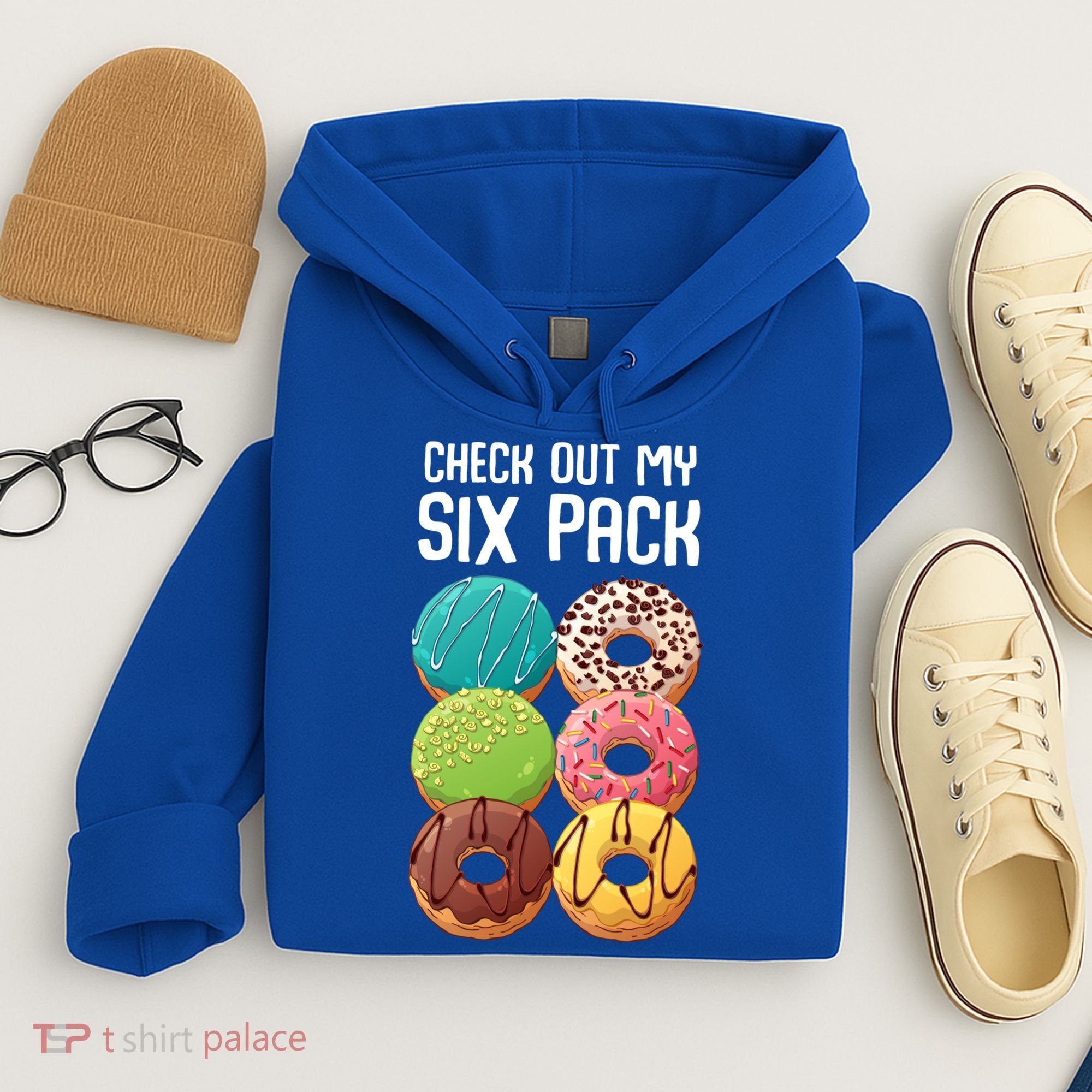 Check Out My Six Pack Donut Great Gift Funny Gym Gift Hoodie
