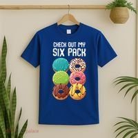 Check Out My Six Pack Donut Great Gift Funny Gym Gift T-Shirt thumb 2