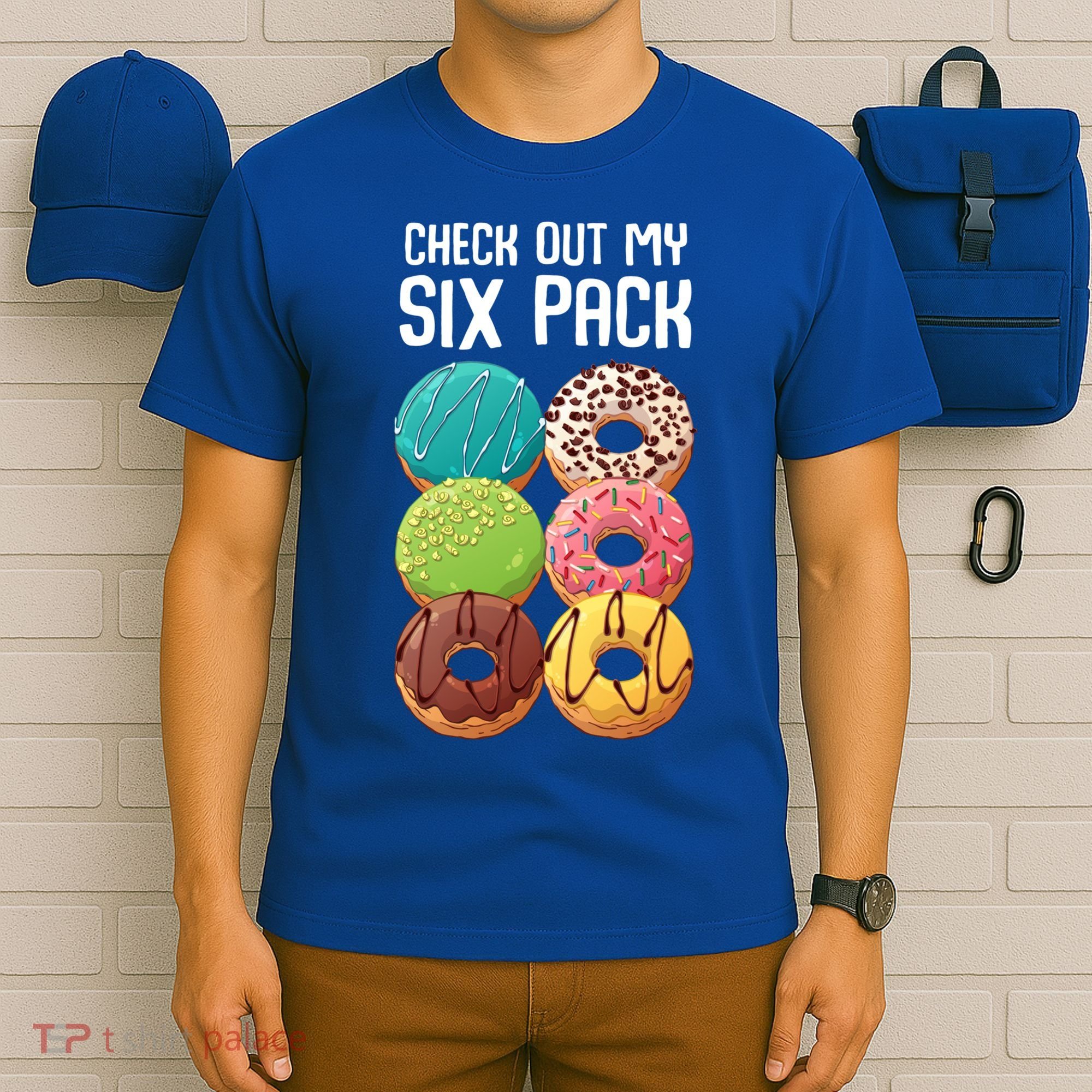 Check Out My Six Pack Donut Great Gift Funny Gym Gift T-Shirt