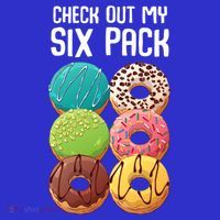 Check Out My Six Pack Donut Great Gift Funny Gym Gift T-Shirt thumb 7