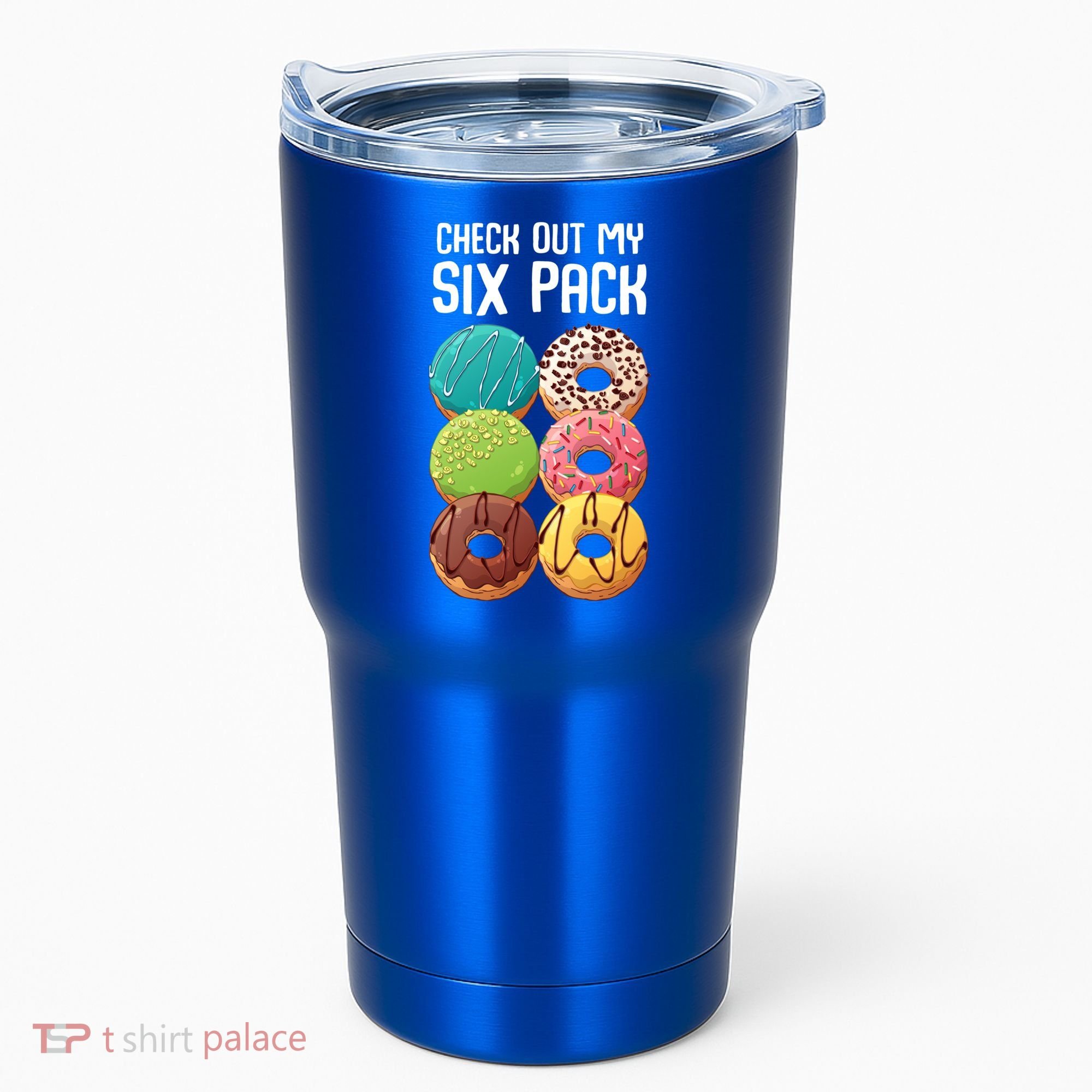 Check Out My Six Pack Donut Great Gift Funny Gym Gift Tumbler