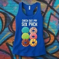 Check Out My Six Pack Donut Great Gift Funny Gym Gift Women's Tank Top thumb 3
