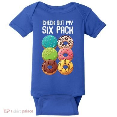 Check Out My Six Pack Donut Great Gift Funny Gym Gift Baby Bodysuit