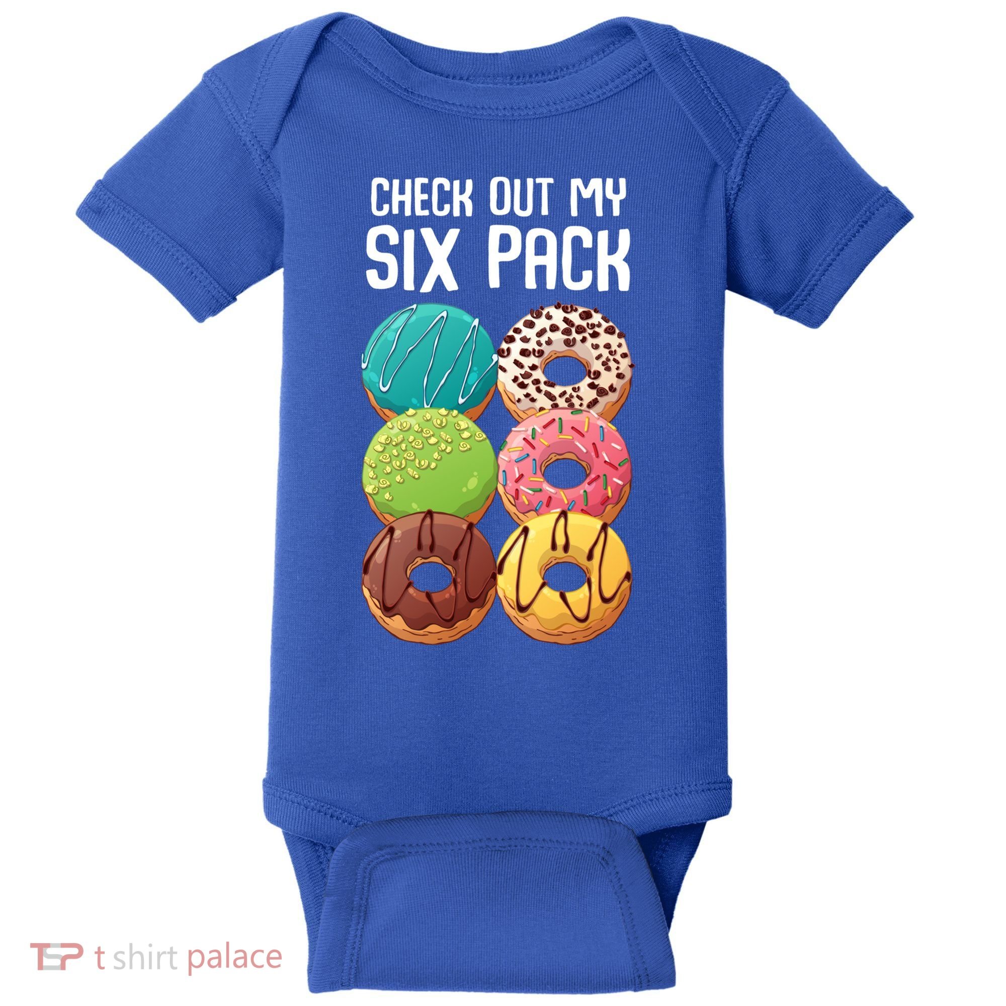 Check Out My Six Pack Donut Great Gift Funny Gym Gift Baby Bodysuit