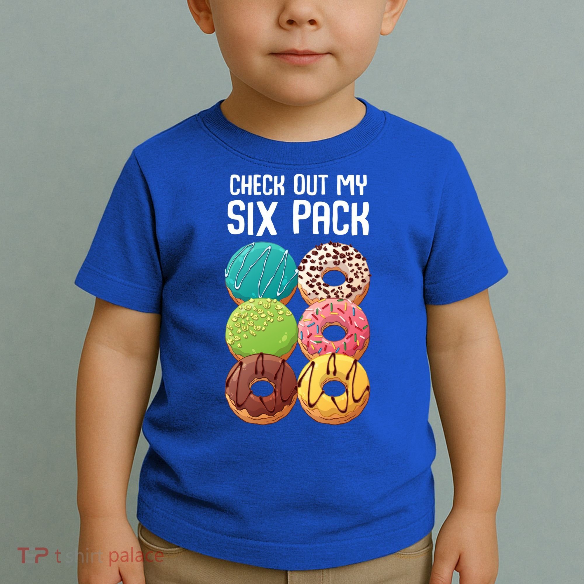 Check Out My Six Pack Donut Great Gift Funny Gym Gift Toddler T-Shirt