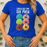 Check Out My Six Pack Donut Great Gift Funny Gym Gift Women's T-Shirt thumb 2