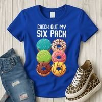 Check Out My Six Pack Donut Great Gift Funny Gym Gift Women's T-Shirt thumb 3