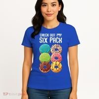 Check Out My Six Pack Donut Great Gift Funny Gym Gift Women's T-Shirt thumb 4