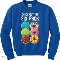 Check Out My Six Pack Donut Great Gift Funny Gym Gift Kids Sweatshirt thumb 0