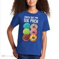 Check Out My Six Pack Donut Great Gift Funny Gym Gift Kids T-Shirt thumb 2