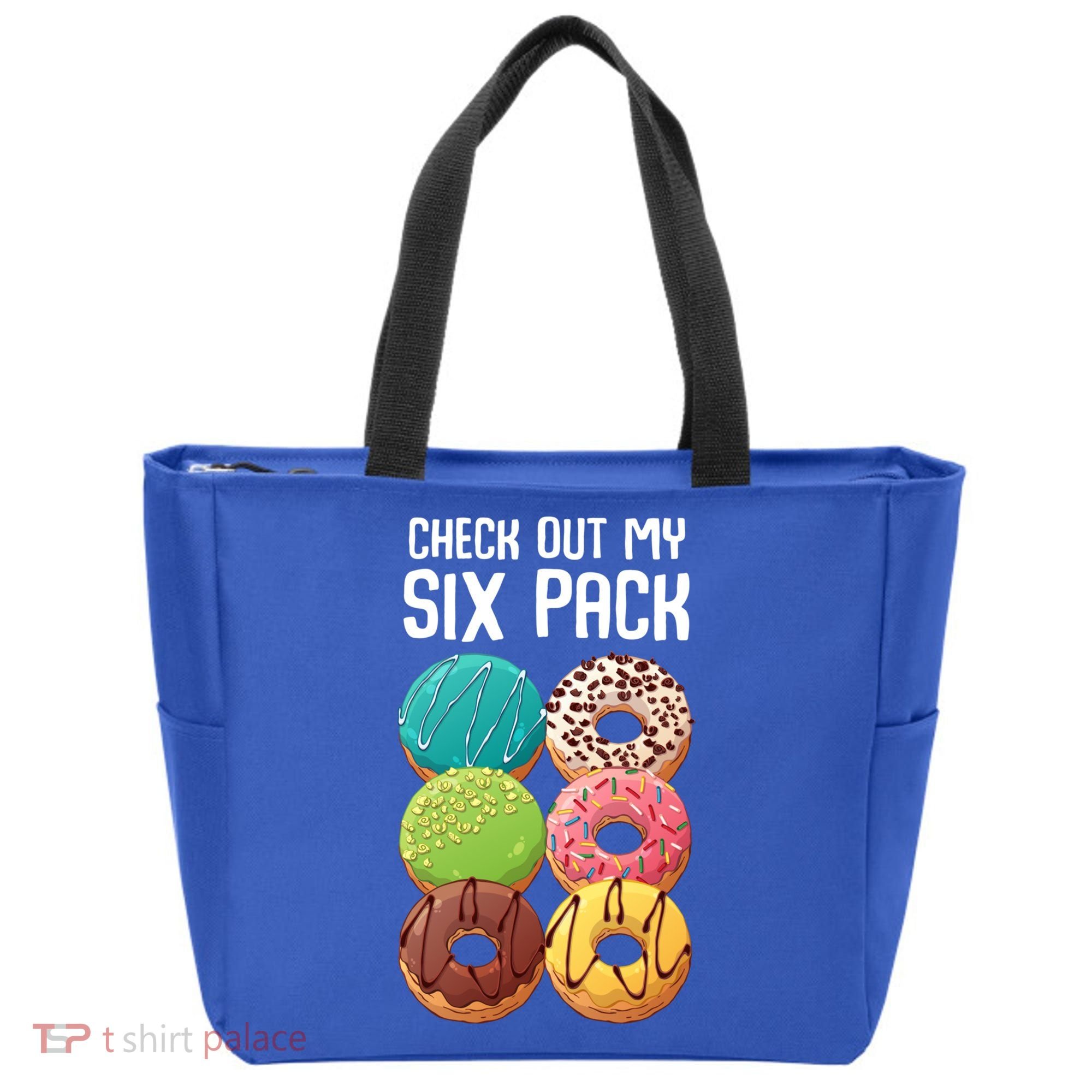 Check Out My Six Pack Donut Great Gift Funny Gym Gift Tote Bag