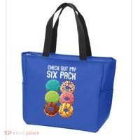 Check Out My Six Pack Donut Great Gift Funny Gym Gift Tote Bag thumb 3
