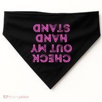 Check Out My Handstand Funny Gymnastics Gift USA-Made Doggie Bandana thumb 0