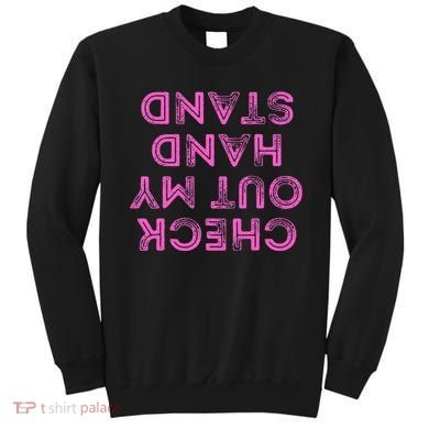 Check Out My Handstand Funny Gymnastics Gift Sweatshirt