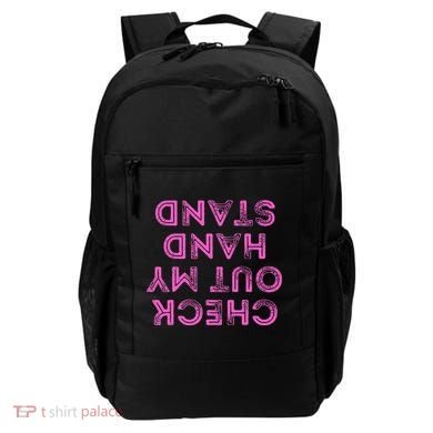 Check Out My Handstand Funny Gymnastics Gift Backpack
